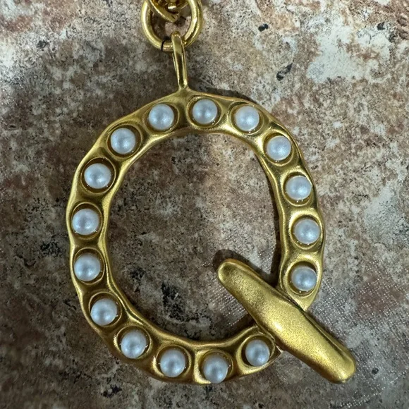 Pearl Initial NecklaceSequin